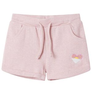 Barneshorts med snor blandet lyserosa 116