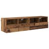 vidaXL TV Veggskap 2 pcs Gamle tre 60 x 30 x 30 cm Konstruert tre