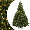vidaXL Kunstig sammensatt juletre 240 cm 600 LED-lys Varmhvit PVC