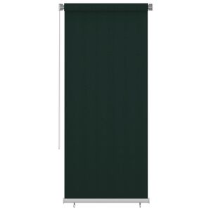 vidaXL Utend&oslash;rs rullegardin 100x230 cm m&oslash;rkegr&oslash;nn HDPE