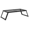 vidaXL Sammenleggbar Campinggrill 58 x 31 x 2 cm Legert st&aring;l Svart