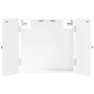vidaXL Dartbrettskap BREDA H&oslash;gglans hvit 52,5 x 10,5 x 53,5 cm