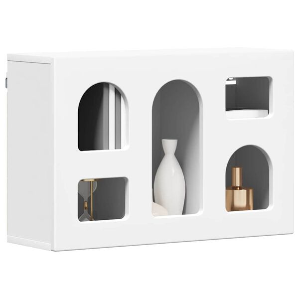 vidaXL Hengende skap med hylle Hvit 60 x 20 x 40 cm Konstruert tre