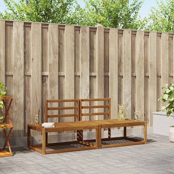 vidaXL Utend&oslash;rs sofa-sett 2 pcs Naturlig 182,5 x 63 x 73 cm