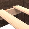 vidaXL Sengeramme uten madrass brun eik 100x200 cm konstruert tre