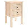 vidaXL Nattbord 40x35x61,5 cm heltre furu