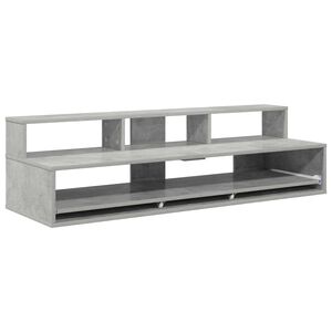 vidaXL Studiobord Betonggr&aring; 152 x 42,5 x 36 cm Konstruert tre