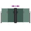 vidaXL Uttrekkbar sidemarkise 120x1200 cm mørkegrønn
