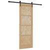 vidaXL Skyved&oslash;r ORKDAL 73,5 x 211 cm Konstruert tre Naturlig og svart