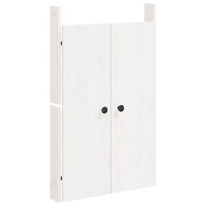 vidaXL Utekj&oslash;kkend&oslash;rer MEPPEL hvit 50x9x82 cm heltre furu