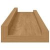 vidaXL Vegghylle med hylle 2 pcs Brun 40 x 9 x 3 cm Konstruert tre