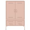 vidaXL Highboard rosa 68x39x101,5 cm stål