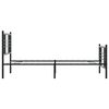 vidaXL Sengeramme i metall med hode- og fotgavl svart 107x203 cm