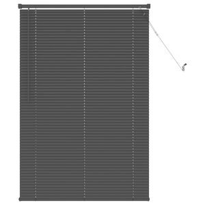 vidaXL Venetiansk persienne Justerbar S&oslash;lvgr&aring; 150 x 70 cm PVC