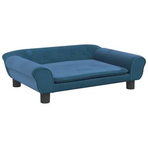 vidaXL Hundeseng bl&aring; 70x48x22 cm fl&oslash;yel