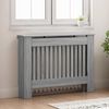 vidaXL Radiator Deksel Gr&aring; Sonoma 112 x 19 x 81,5 cm Konstruert tre