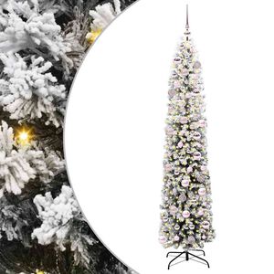 vidaXL Kunstig juletre med 300 LED gr&oslash;nn 180 cm PVC og st&aring;l og plast