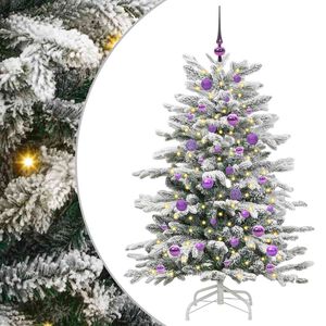 vidaXL Kunstig sammensatt juletre Hvit 150 cm PE og PVC