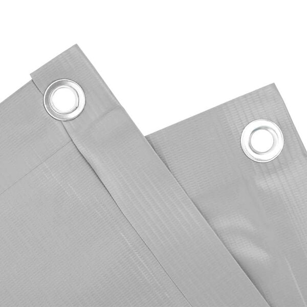 vidaXL Balkongskjerm gr&aring; 600x90 cm PVC