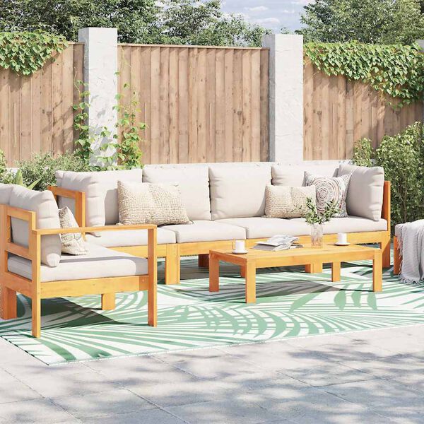 vidaXL Utendørs teppe ARAKIL grønn 300 x 400 cm PP