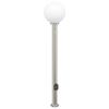 vidaXL Pullertlampe med sensor og stikkontakt 120 cm rustfritt st&aring;l IP44