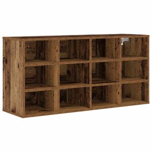 vidaXL Sko Skap 103 x 30 x 51 cm Konstruert tre Gammelt tre