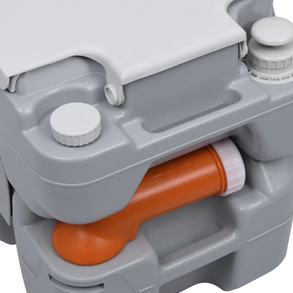 vidaXL Bærbart campingtoalett håndvask og vanntank