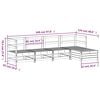 vidaXL Hagesofasett 5 deler heltre furu