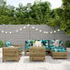 vidaXL Hagesofasett 7 deler impregnert furu