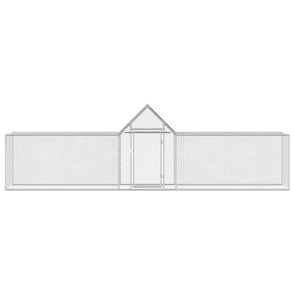 vidaXL H&oslash;nsehus 5x1x1,5 m galvanisert st&aring;l