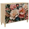 vidaXL Serviesskap BORNE Sonoma 102 x 33 x 75 cm Konstruert tre