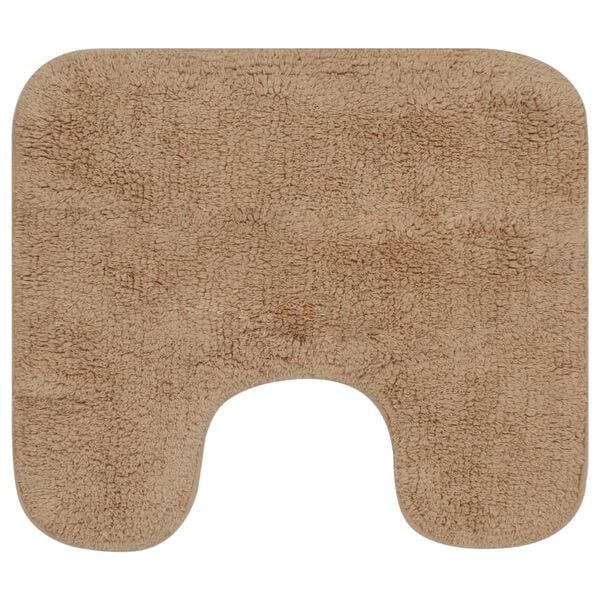 vidaXL Baderomsmattesett 2 stk stoff beige