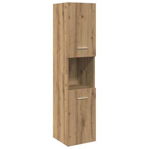 vidaXL Hengende baderomsskap artisan eik 30x30x130 cm konstruert tre