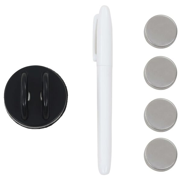 vidaXL Veggmontert magnetisk tavle glass 50x30 cm