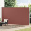 vidaXL Uttrekkbar sidemarkise 220x600 cm brun