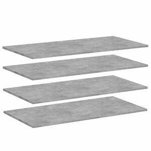 vidaXL Hylleplater 4 stk betonggr&aring; 100x50x1,5 cm konstruert tre