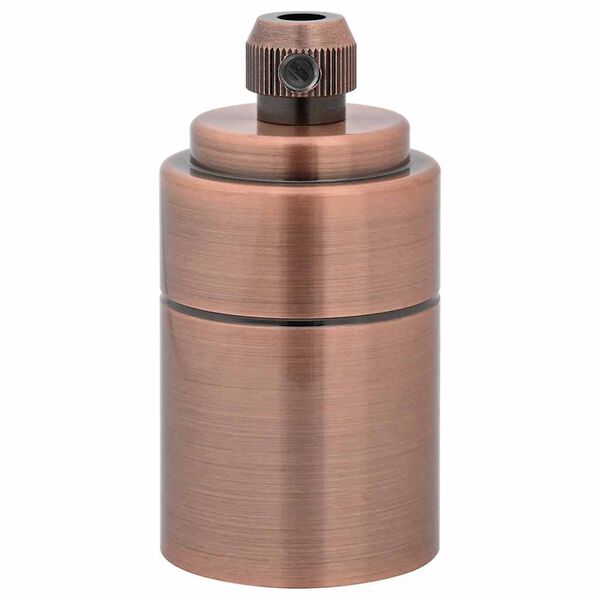 vidaXL Lampeholdere 2 stk rød bronse E27