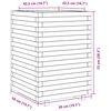 vidaXL Plantekasse voksbrun 50x50x72 cm heltre furu