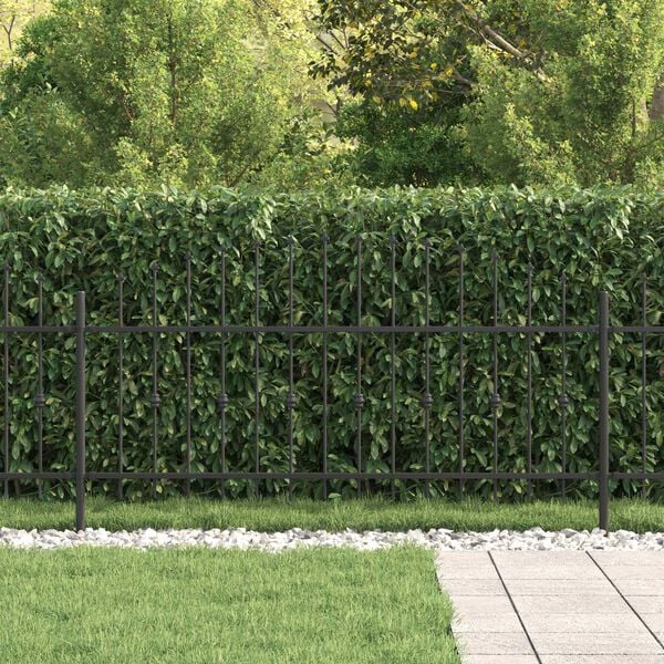 vidaXL Spikertrekk Svart 200 x 130 cm Pulverlakkert st&aring;l