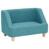 vidaXL Hundesofa turkis 60x37x39 cm lin