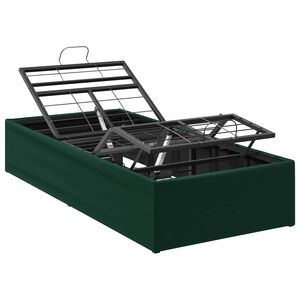 vidaXL Elektrisk Justerbar Seng Ramme Skoggr&oslash;nn 200 x 80 x 33,5 cm