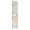 vidaXL Romdeler 5 paneler kremhvit 175x165 cm stoff