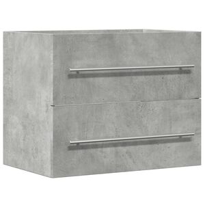 vidaXL Servantskap betonggr&aring; 60x38,5x48 cm sponplate