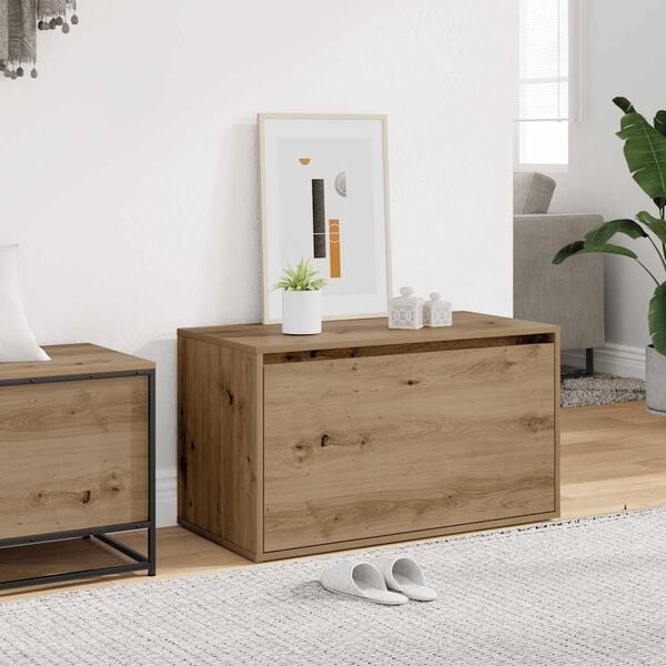 vidaXL Gangbenk 80x40x45 cm artisan eik konstruert tre