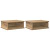 vidaXL Nattbord 2 stk. Artisan Eik 40 x 31 x 15 cm Konstruert tre