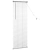 vidaXL Vindu Persienne med gardiner s&oslash;lv Aluminium
