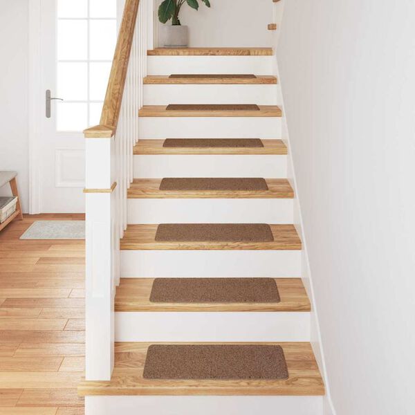 vidaXL Anti-skli Trapematter Lateks bakgrunn 15 pcs Gul 60 x 25 cm PP