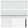 vidaXL Gjerde med stolpe gr&oslash;nn 1,4 x 50 m St&aring;l og PVC