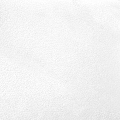 vidaXL Sengeramme med hodegavl hvit 80x200 cm kunstlær