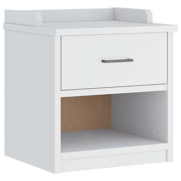 vidaXL Gangbenk SANDNES hvit 45x40x50 cm heltre furu